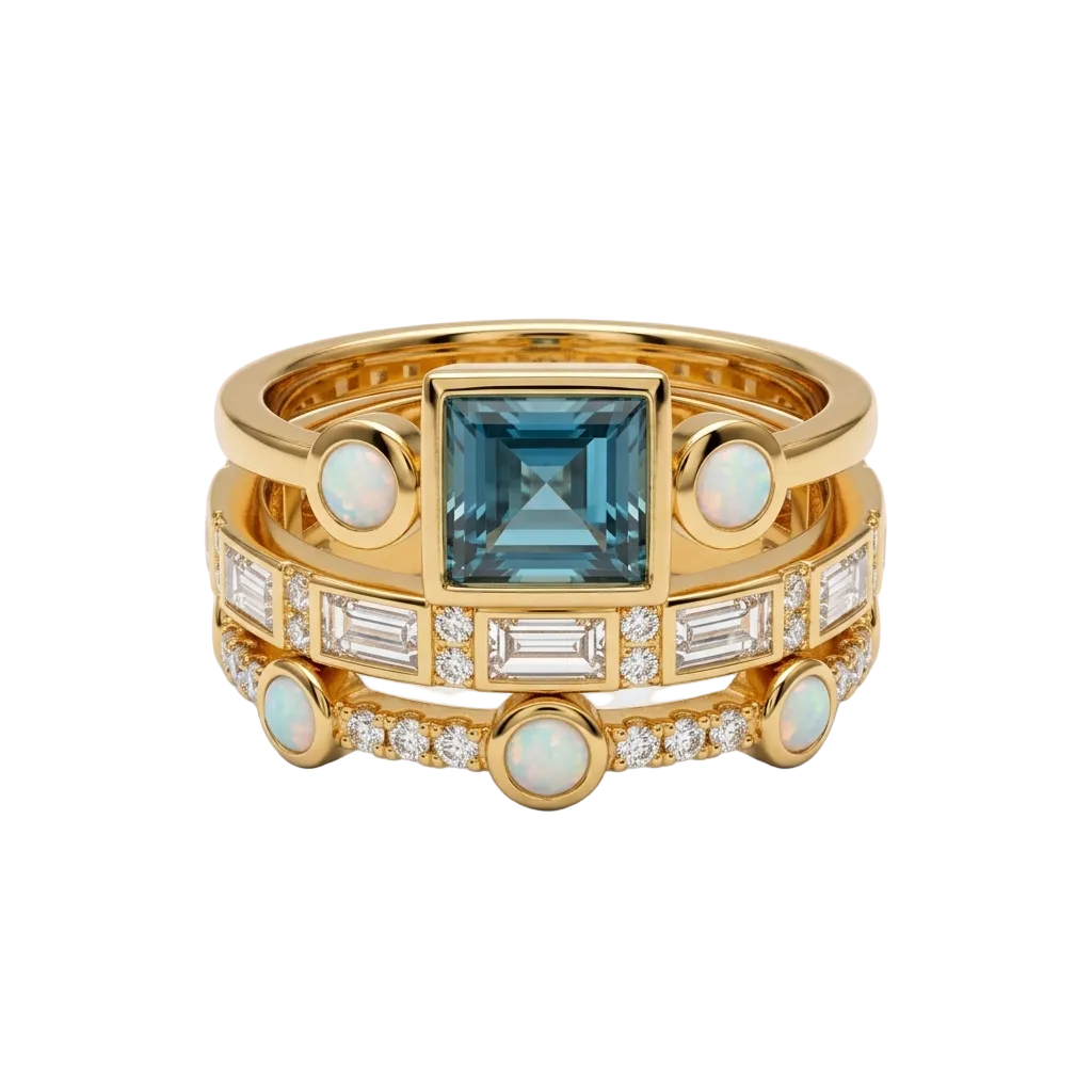 3-Piece Cubic Zirconia Ring Set