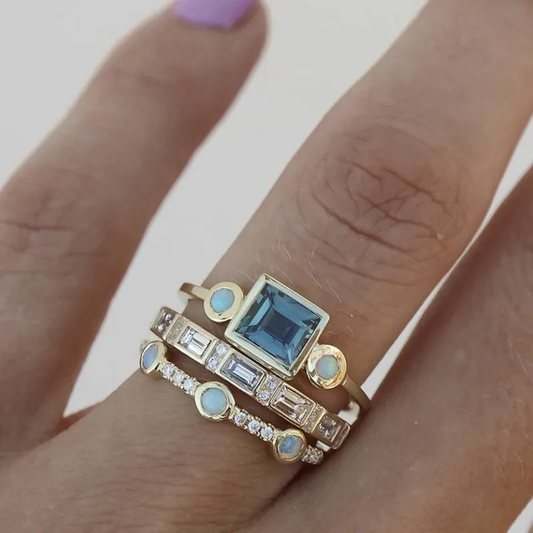 3-Piece Cubic Zirconia Ring Set