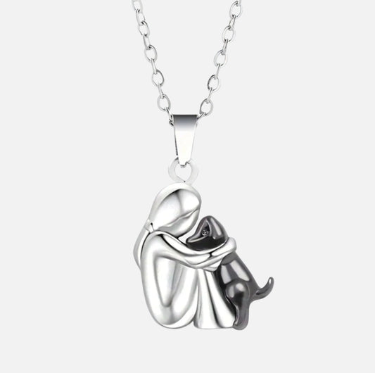 Embrace – Dog Lover Pendant Necklace