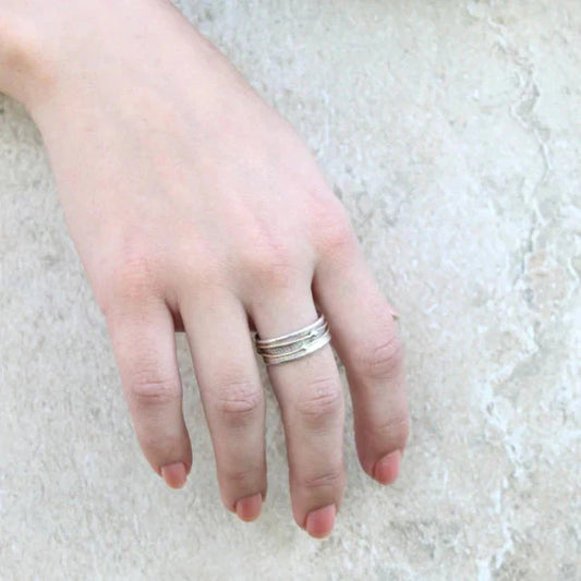 Mixed Metal Spinner Ring