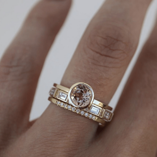 3-Piece Cubic Zirconia Bridal Ring Set