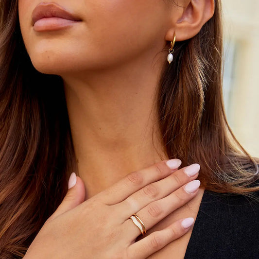 Gold-Tone Layered Open Ring