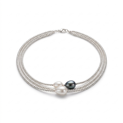 3-Strand Seed Pearl Necklace