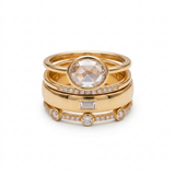 4-Piece Cubic Zirconia Ring Set