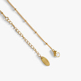 Baroque – White Pearl Pendant Satellite Chain Necklace