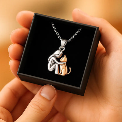 Embrace – Cat Lover Pendant Necklace