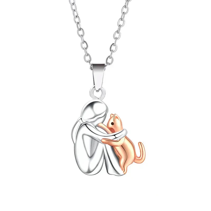 Embrace – Cat Lover Pendant Necklace
