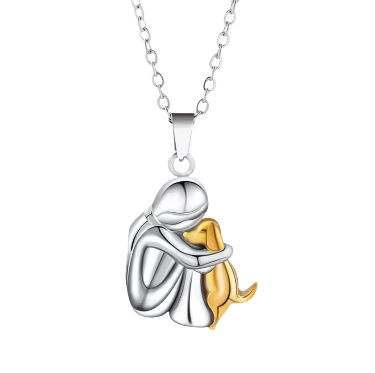 Embrace – Dog Lover Pendant Necklace