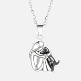 Embrace – Dog Lover Pendant Necklace