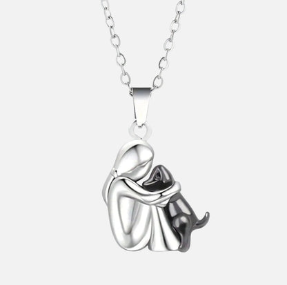 Embrace – Dog Lover Pendant Necklace