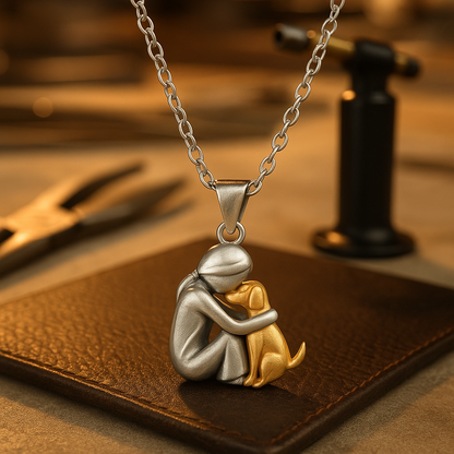 Embrace – Dog Lover Pendant Necklace