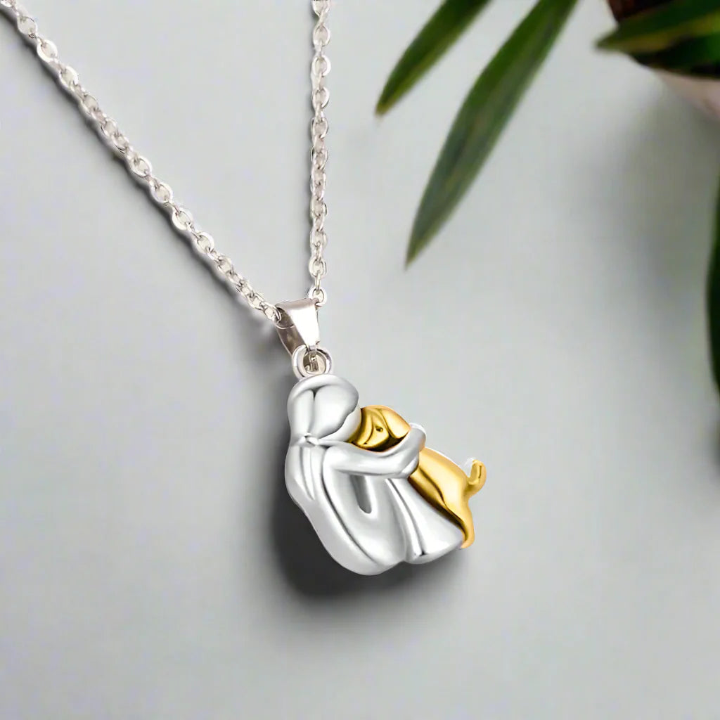 Embrace – Dog Lover Pendant Necklace