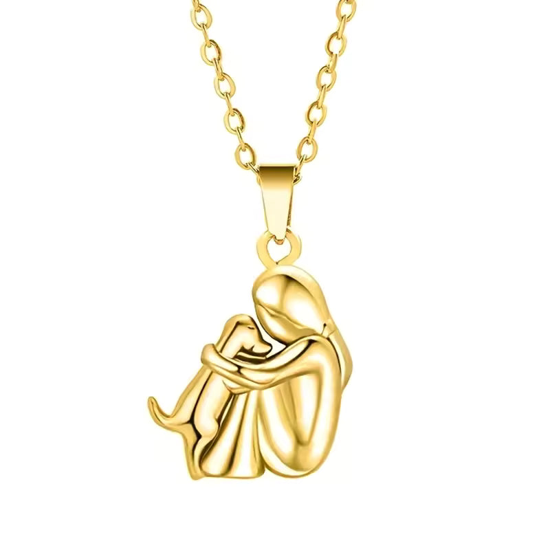 Embrace – Dog Lover Pendant Necklace