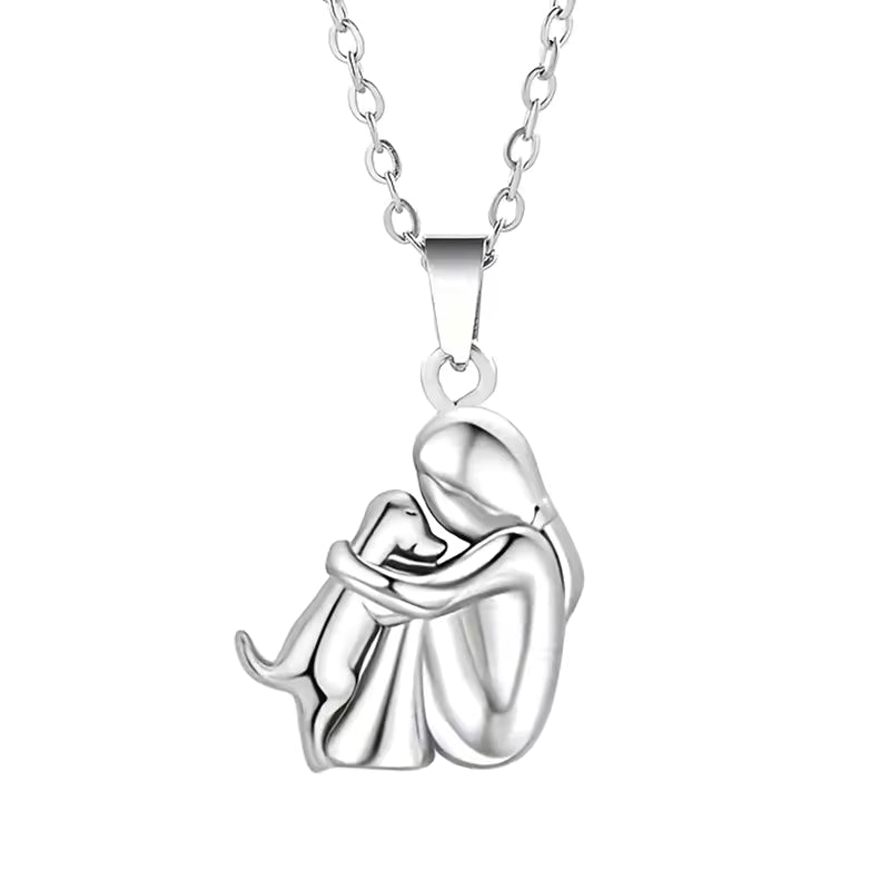 Embrace – Dog Lover Pendant Necklace