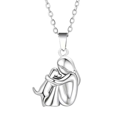Embrace – Dog Lover Pendant Necklace
