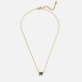 Emerald Green Emerald Cut Necklace