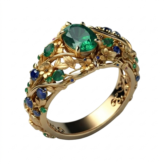 Floral Band Ring