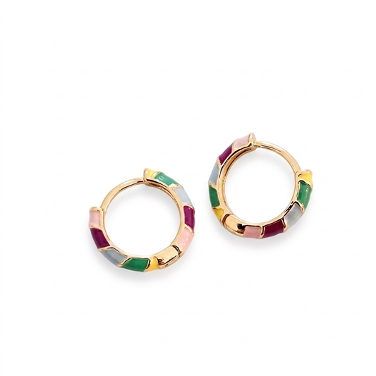 Gold-Tone Huggie Hoop Earrings