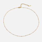 Gold-Tone Satellite Bead Chain Necklace