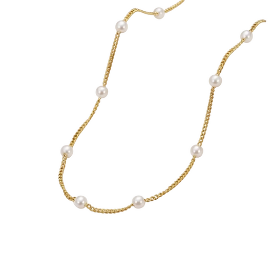 Gold-Tone Station Necklace