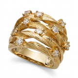 Gold-Tone Wide Band Ring