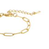 Gold-Tone Paperclip Link Bracelet