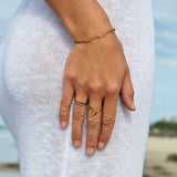 Gold-Tone Paperclip Link Bracelet