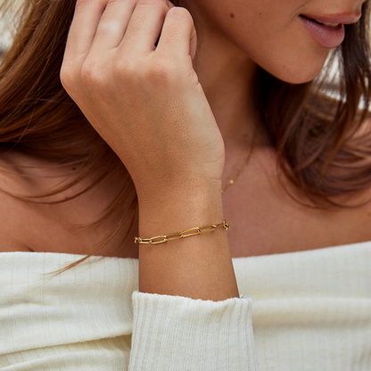 Gold Clasp Bracelet