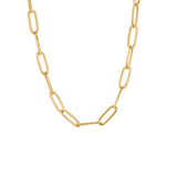 Gold-Tone Paperclip Link Necklace