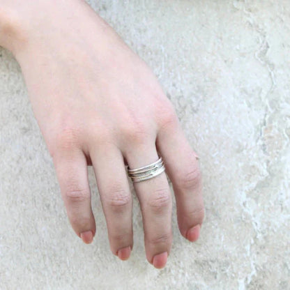 Mixed Metal Spinner Ring