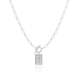 Gold-Tone Paperclip Link Necklace