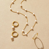 Gold-Tone Station Necklace