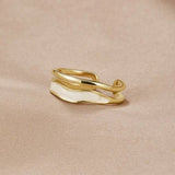 Gold-Tone Layered Open Ring