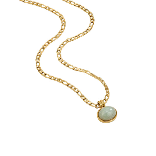 Gold-Tone Figaro Chain Necklace