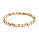 Luxe Clear Bezel Set Tennis Bracelet