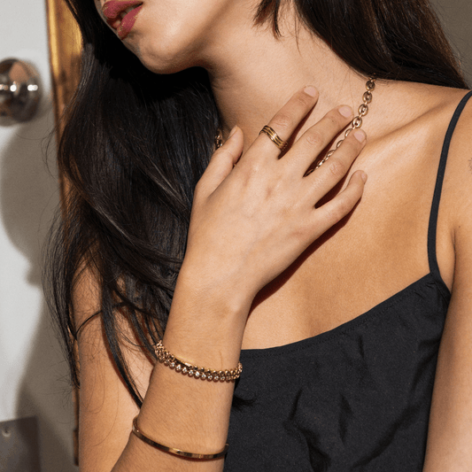 Luxe Clear Bezel Set Tennis Bracelet
