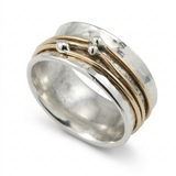 Mixed Metal Spinner Ring