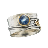 Mixed Metal Wide Band Ring