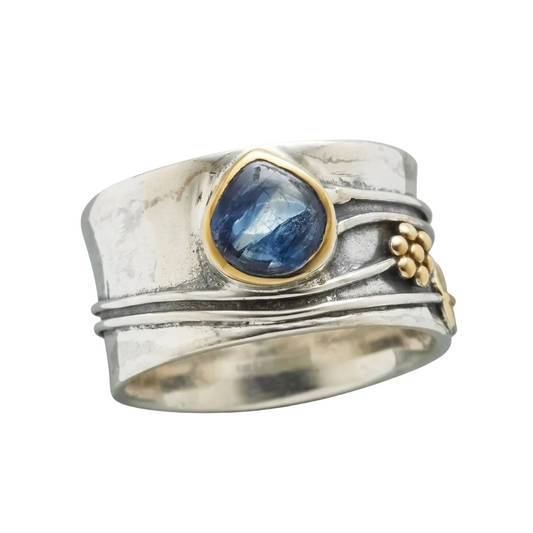 Mixed Metal Wide Band Ring