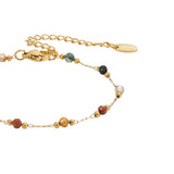 Multi Color Beaded Stone Bracelet