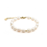 Pearl White Baroque Style Pearl Bracelet