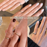 Pinky Promise Gold Tone Marquise CZ Signet Ring