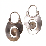 Silver-Tone Swirl Drop Earrings
