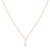 White Baroque Pearl Pendant Necklace